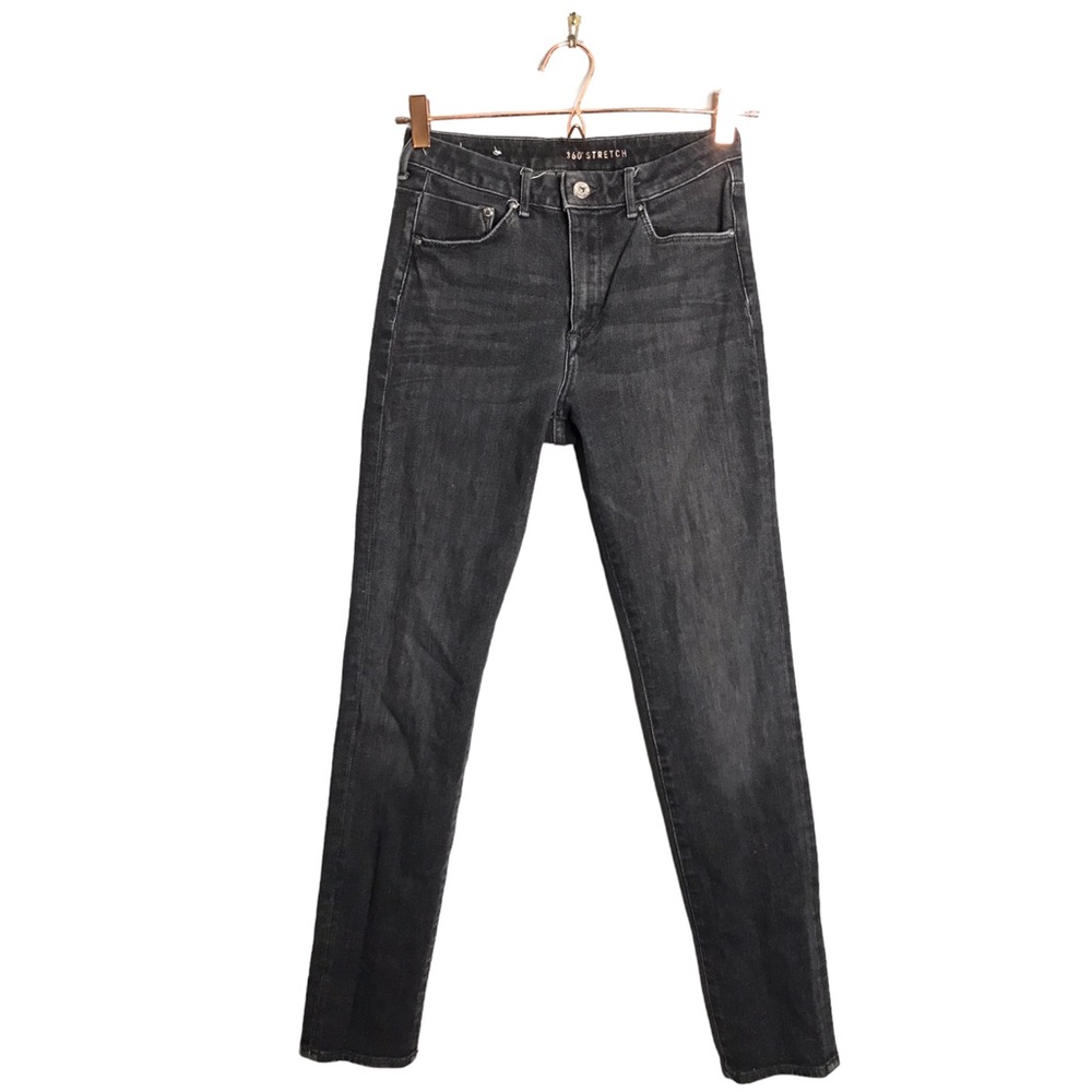H&M &denim | black skinny jeans high rise 360 stretch denim